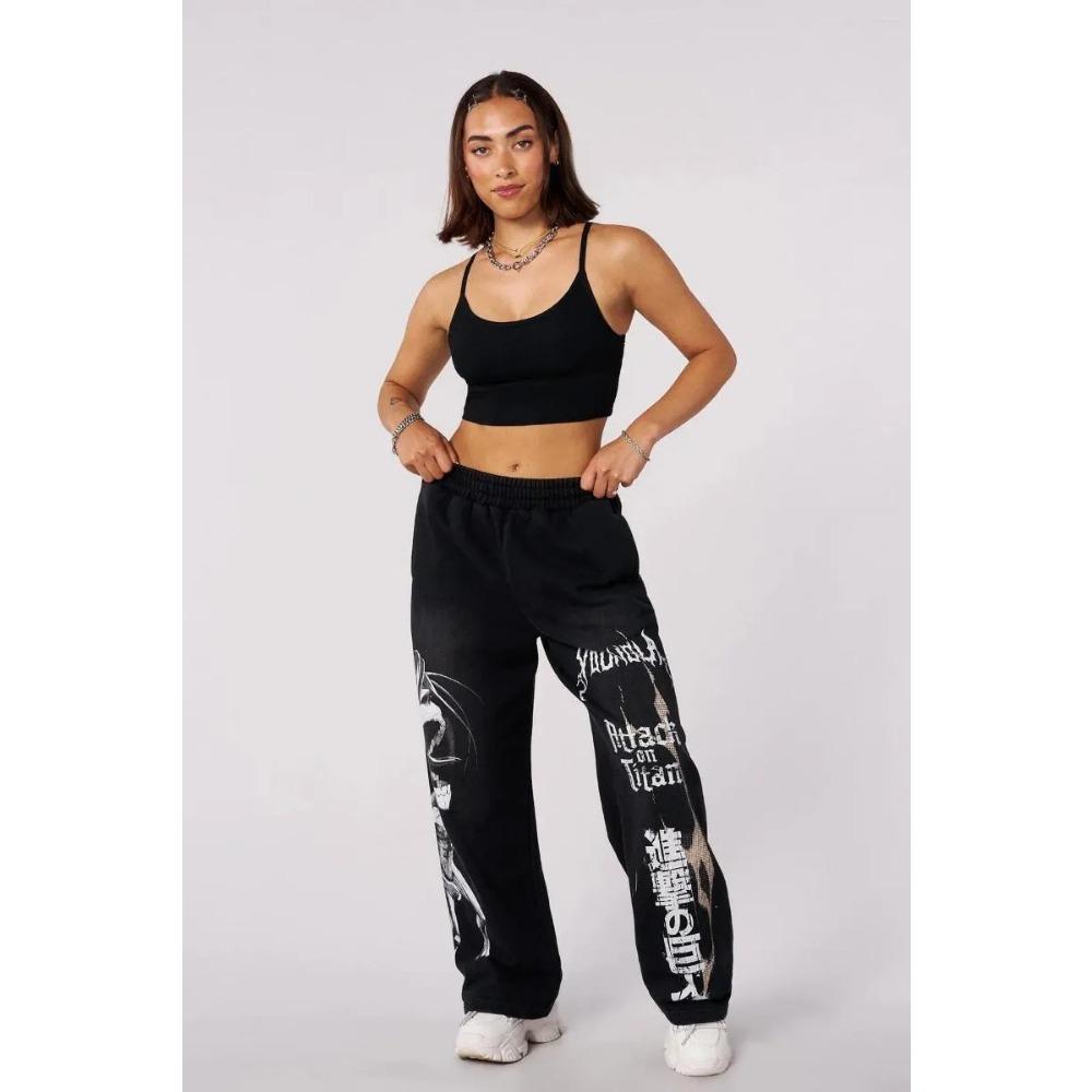 Spodnie męskie, Młoda amerykańska moda, Spodnie sportowe, Kolaboracja Anime, Jogging, Nadruk, Szerokie nogawki, Codzienny Hip-hop, Styl uliczny