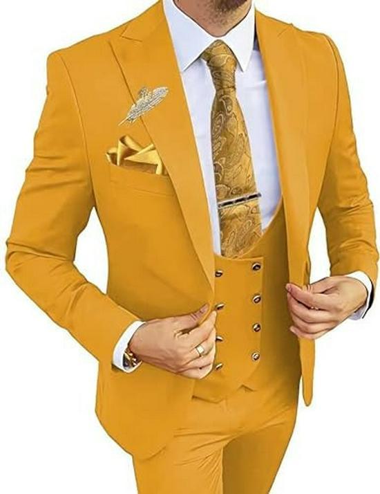 Men's Wedding & Business Three-Piece Suit - Best Man & Host Attire