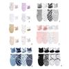 4 Set Baby Swaddles Wrap Blanket with Bonnet Hat Sleeping Bag Anti Kick Blanket Swaddles for Toddler 0-12 Months
