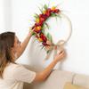 Door Wreath 35cm Artificial Flowers Home Decor Front Door Wreaths For All Seasons For Indoor Outdoor Garden Yard Patio Porch