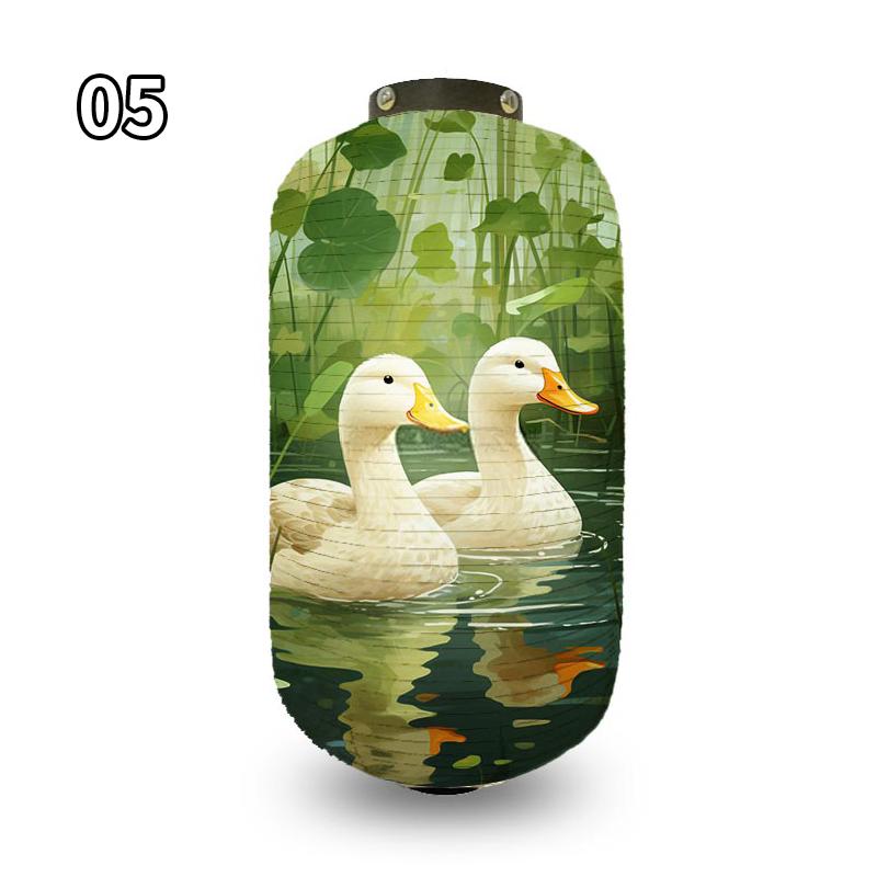 Antique Cartoon Duck Japanese Traditional Cloth Lanterns Restaurant Izakaya Cuisine Decor Advertising Sign Party Decor Lantern