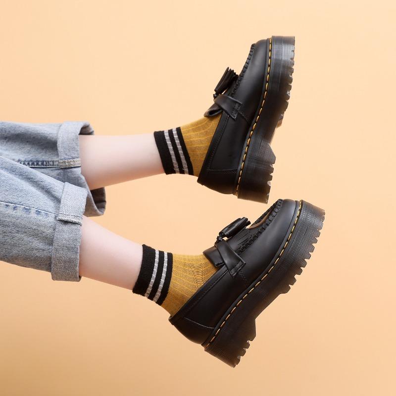 Tassel women's leather low-top Martin shoes women's fashion student casual shoes