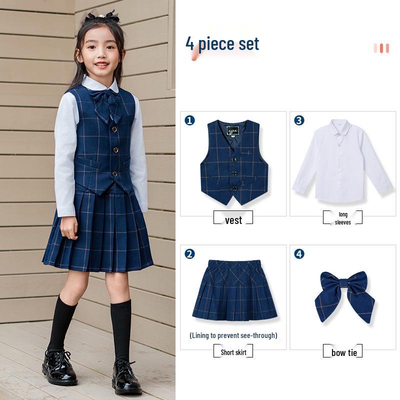 Kindergarten Summer School Uniform Set - Performance Costumes for Primary and Secondary Students