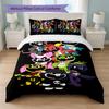 Poppy Playtime Stampa Set Copripiumino 3 Pezzi 1 Copripiumino e 2 Federe Biancheria da Letto Morbida per Camera da Letto Domestica