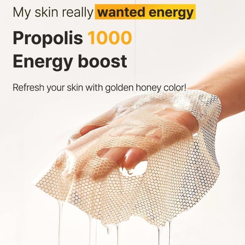 WellDerma Propolis 1000 Energy Boosting Sheet Mask 25mlX5 EA