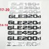 3D 2014-2020 ABS For Mercedes-Benz W166 W167 GLE180d GLE200d GLE350d GLE400d GLE500d GLE450d Car Rear Trunk Logo Sticker Emblem