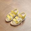 21-36 Plus Size Summer Beautiful Roman Children Sandals Girls Princess Flower Soft Beach Garden Shoes Kids Flat Sandals