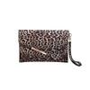 European and American fashion leopard print clutch envelope bag, dinner bag, fashionable foreign style personalized design, wrist bag, women's bag