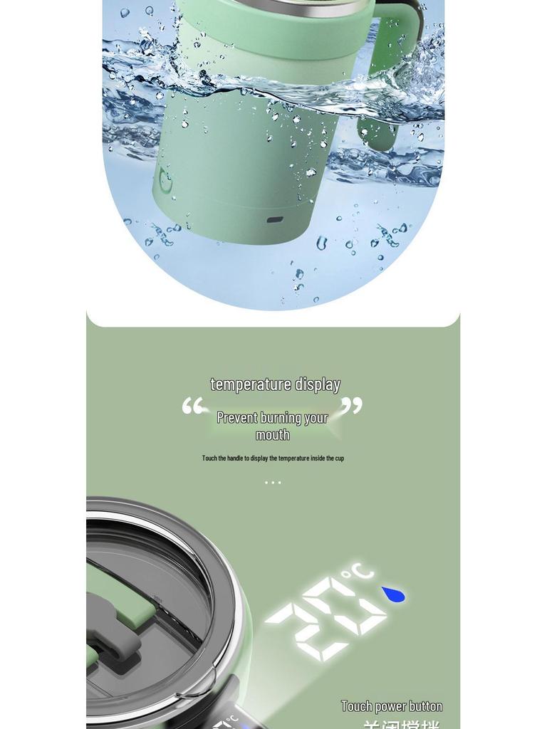 Smart Portable Mixer: Electric Coffee Cup & Magnetic Protein Shaker