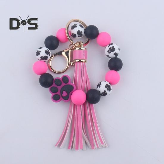 Силиконовый браслет с бусинами — фото 6