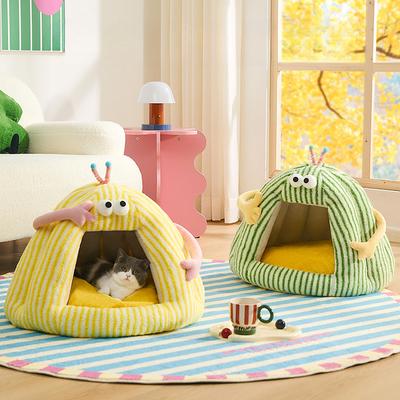 Cat Nest Warm In Winter Enclosed Sense of Security Pet Tent Villa House House Can Be Detached and Washed Four Seasons Universal Dog Nest