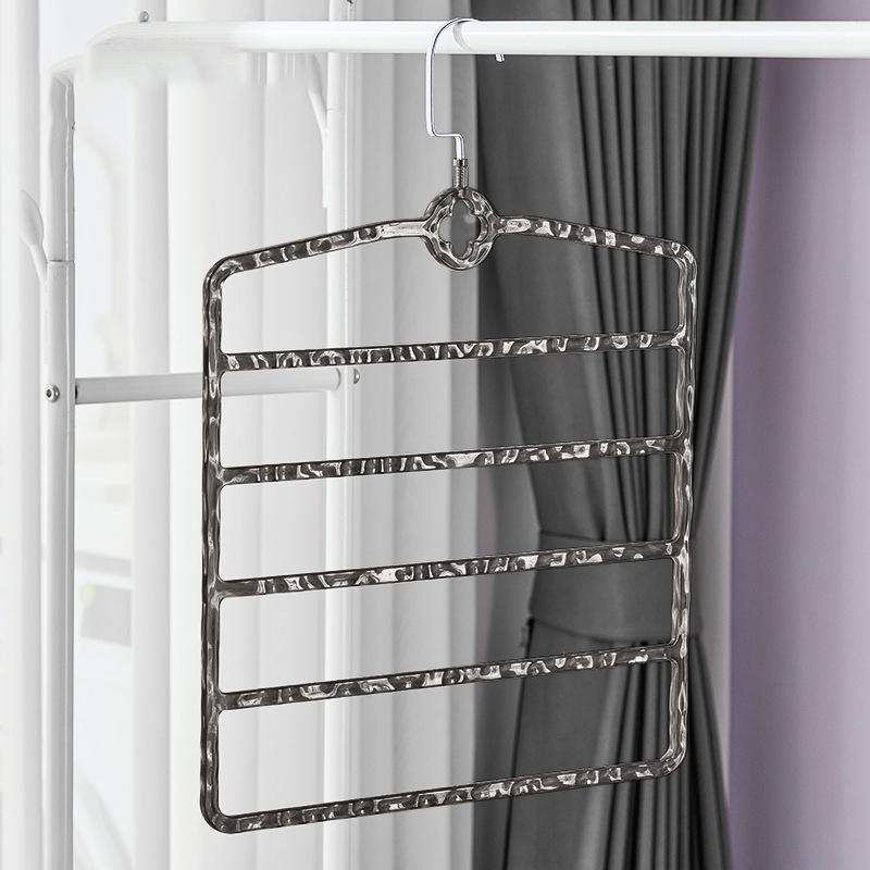 5-Layer Hairpin Storage Rack Multi-Layer Trouser Rack Trouser Storage Rack Wall-Mounted Hairpin Hanger Ladies Space B