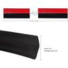 Lemonbest Universal 2.5M Car Front Bumper Lip Splitter Spoiler Rubber Skirt Protector Body Trim 8.2Ft (Black Protector)
