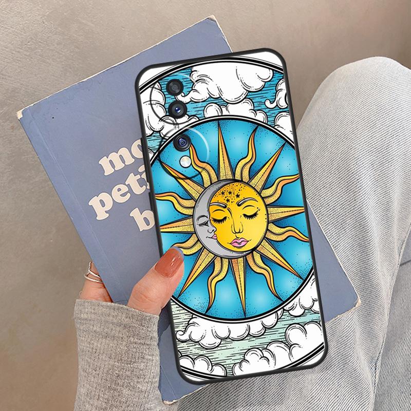 Coque Mystique Zodiac Soleil et Lune Pour Honor Magic 8 Pro 5 6 7 Lite Coque Pour Honor 200 400 90 70 50 X8a X8b X9a X9b X9c