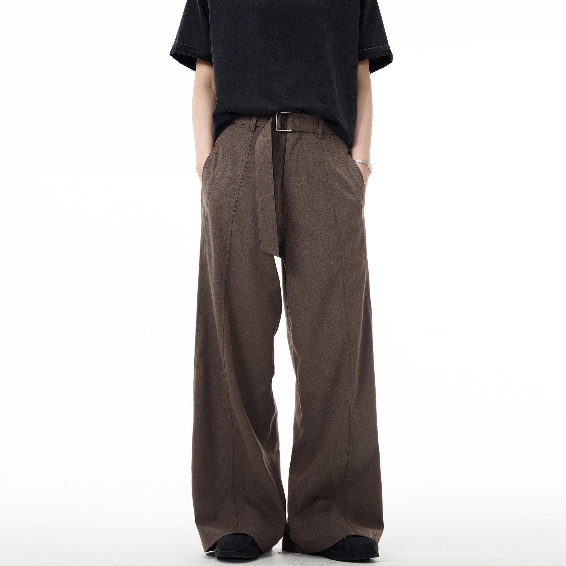 

Unisex Retro Wide-Leg Floor-Length Dress Pants L (110-125 jin)