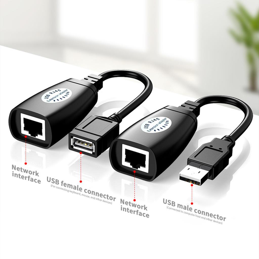 USB 2.0 To RJ45 Network Adapter High Speed RJ45 Ethernet Adapter USB RJ45 Extender 50M For Phone Laptop PC