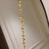 2026 Gold Brushed Diamond-encrusted Ginkgo Leaf Bracelet Light Luxury High-end Heavy Industry Thousand Gold Feeling National Style Leaf Jewelry
