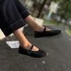 Johnature Retro Mary Janes Shoes Comfortable Round Toe Rivet Shallow Buckle Strap Women's Flat Shoes