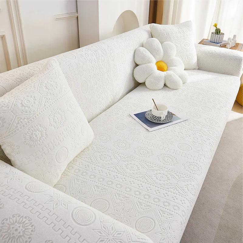 Hochelastischer verdickter Sofabezug für Wohnzimmer Verstellbare Sofabezüge Jacquard-Sofabezüge für Sessel Rutschfester Couchbezug 1-seater 90-140cm