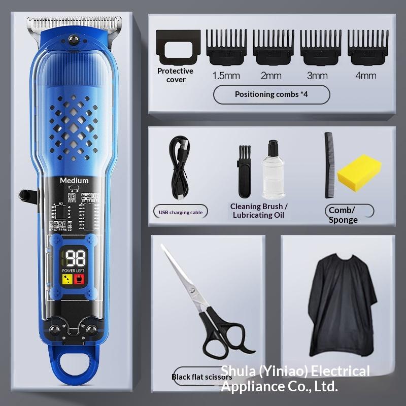 New style hair clipper transparent hair clipper hair clipper hair salon hair clipper professional barber shop electric clipper razor