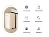 Silent Slow-Closing Trash Can with Foot Pedal Lid for Kitchen & Bathroom