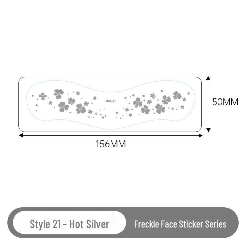 Gold & Silver Glitter Waterproof Christmas Freckle Tattoo Stickers for Party Makeup