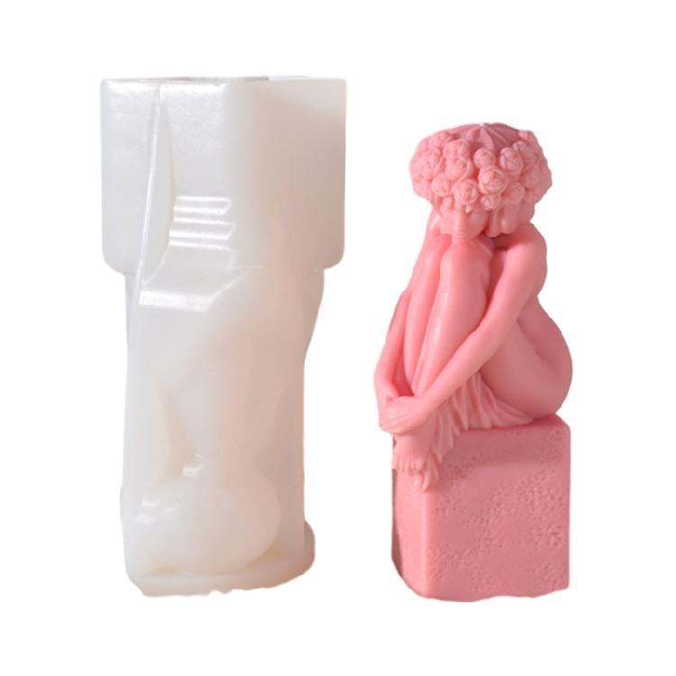 Couples Candle Mold Mother and Kids Candle Silicone Moulds DIY Home Decorations