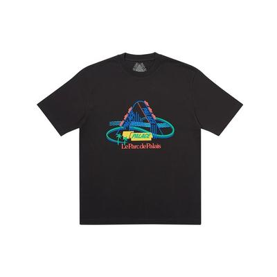 Palace French Ones Print Short Sleeve T-Shirt Unisex Tops Black PAL-SS20-101