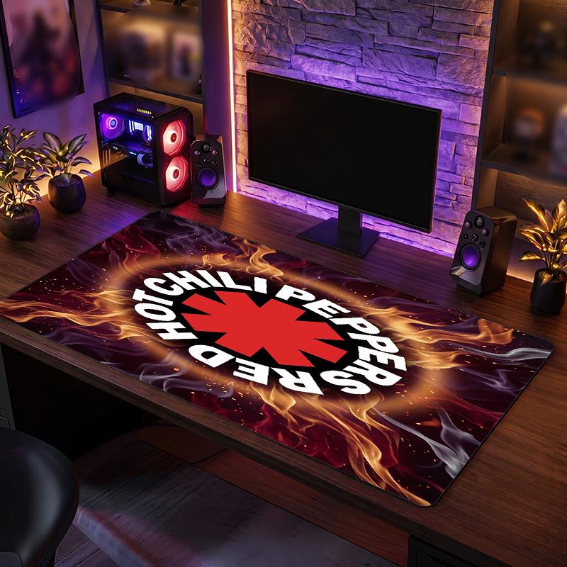 Red Hot Chili Peppers Print Large Mouse Pad Smooth Surface Anti?Slip Desk Mat For Gaming Office Laptop Decoration