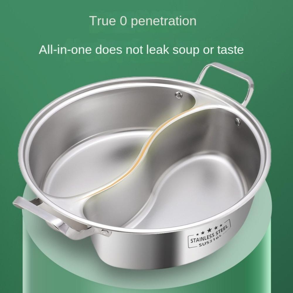 Chinese Soup Hotpots 32/34cm Yuanyang Pot Compatible Cooking Pot  Household/Resturant
