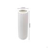 Vase with Ceramic Look Shatterproof Ribbed Lightweight for Simplicity Lovers, Florists, Living