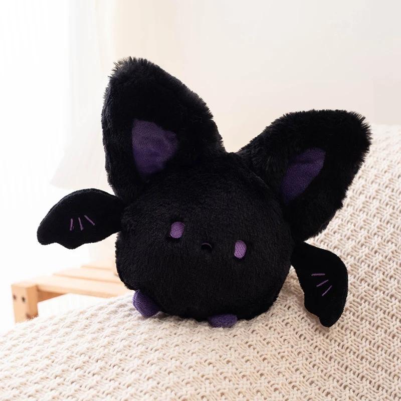 20cm Kawaii Dicke Fledermäuse Plüschtiere Stofftier Weiß Schwarz Fledermaus Weiche Puppe Niedliches Halloween Geschenk 20cm