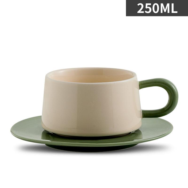 Creative Nordic Fengshui Cup Coffee Cup Saucer Set Simple Restaurant Hotel Home Latte Exquisite Gift Box