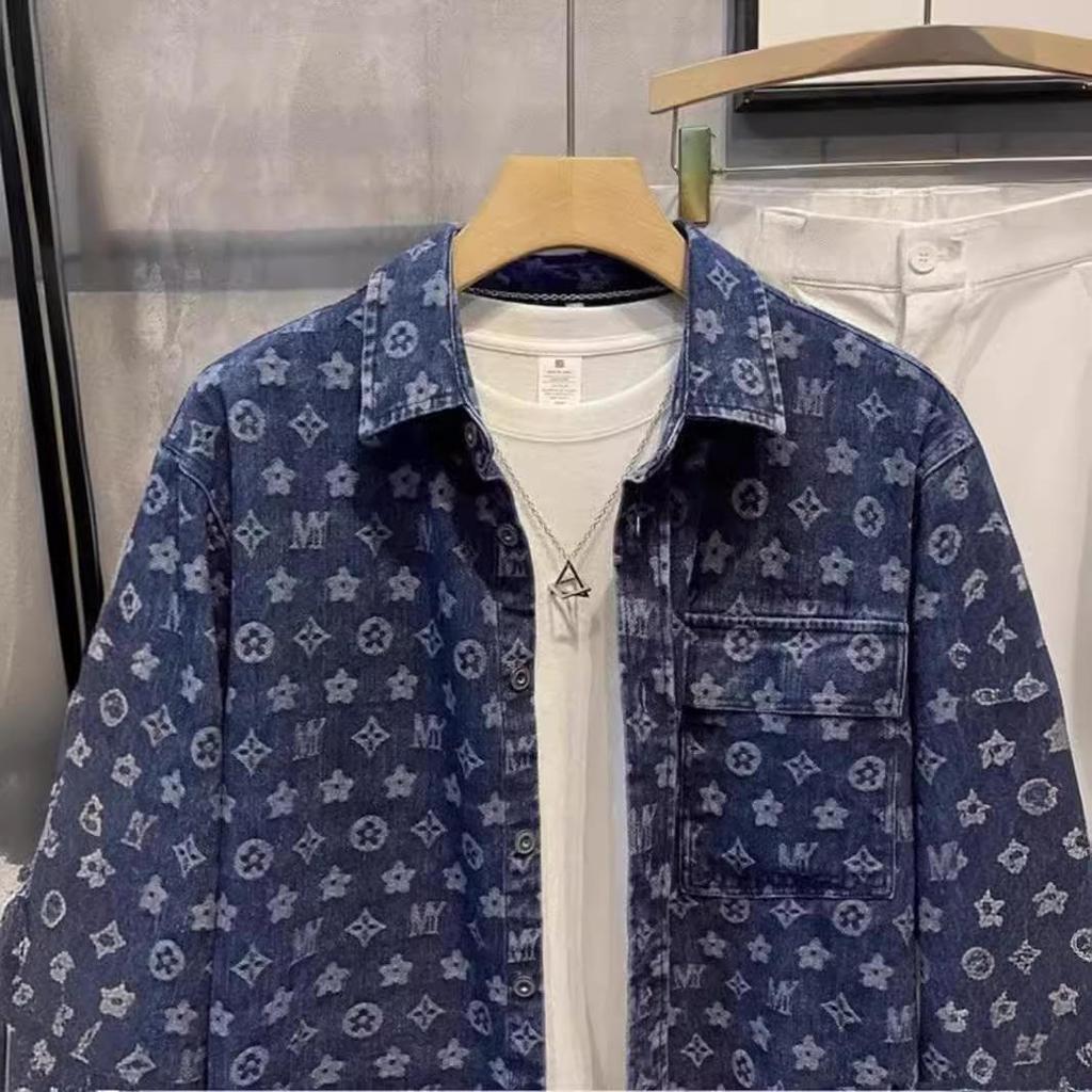 Autumn Men's Loose Denim Jacket - Korean Style Trend, Teen Fashion