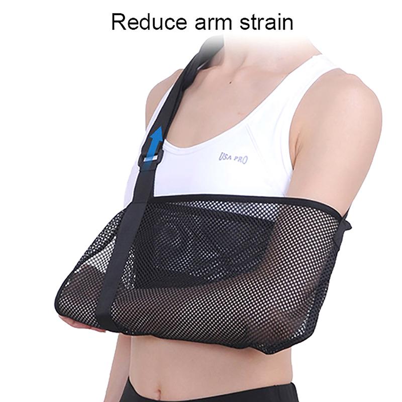 Åndbar Armstrop Justerbar Støttestrop Letvægts Immobilisator til Skade Skulder Albue Håndled Rotator Cuff Kvinder og Mænd