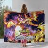 Charizard Charmander Pokemon Flannel Blanket,Ultra Soft Warm Plush Throw for Home Bedroom Bed Sofa Cover Office Camping Picnic