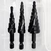3Pcs Twist Drill Bits High-Hardness Sharp Spiral Hexagonal Handle Pagoda Drill Combined Set Workshop