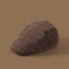 Autumn Winter Plaid Hats Women Berets Spring Newsboy Cap Women Vintage Flat Ivy Hats Golf Driving Cap Casquette