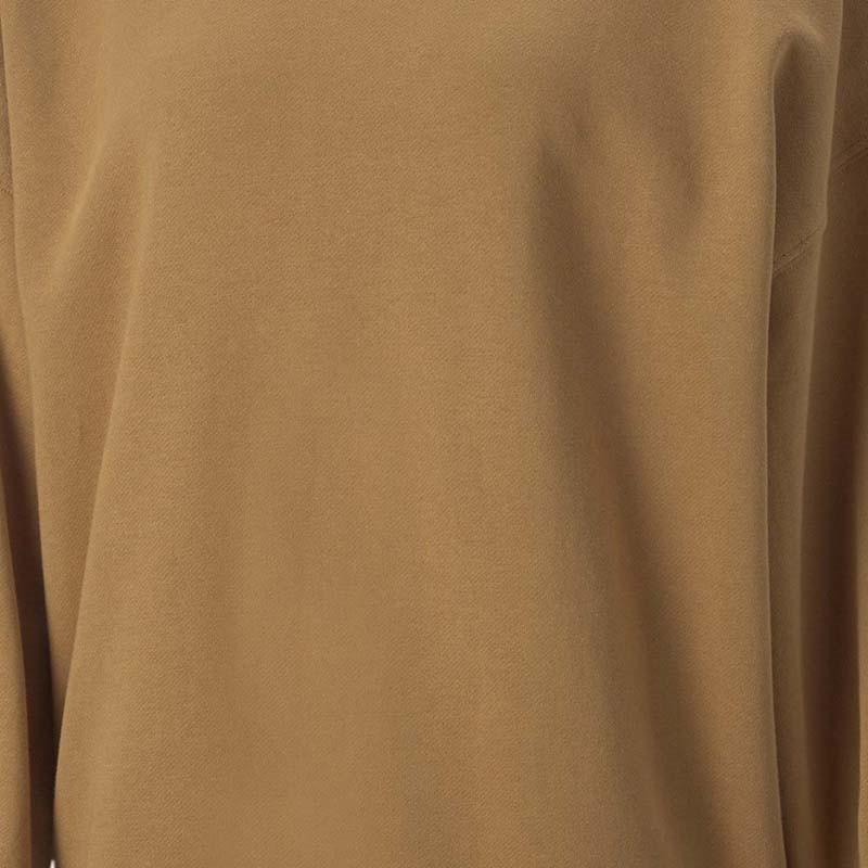 Puma Logo Print Fleece Warm Crew Neck Pullover Long Sleeve Sweatshirt Women sweatshirt Khaki 537565-74