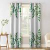 Plant Leaf Watercolor Rural Style Blackout Curtains For Living Room Bedroom Window Treatment Blinds Drapes