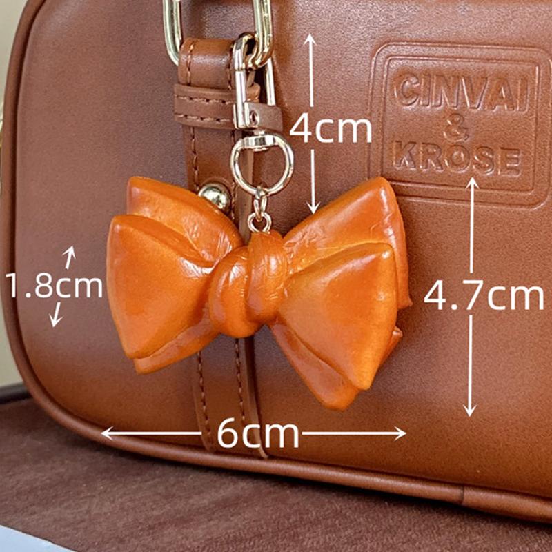 

Щелочной Хлеб Круассан Брелок Подвеска Шарм Рога Лося Брелок Ювелирные Изделия Для Девочки Женщины Подарок Украшение Для Сумки