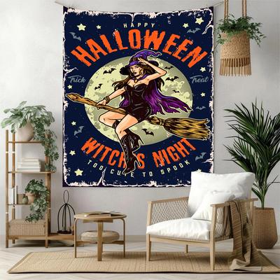 Arazzo Decorazione Murale di Halloween Arte Per Memoriale di Animali Domestici Compleanno Festa Nuziale Sfondo Regalo di Famiglia