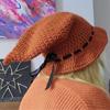 New style fisherman hat for girls, handmade dotted stage hat, British men's outdoor sun protection hat