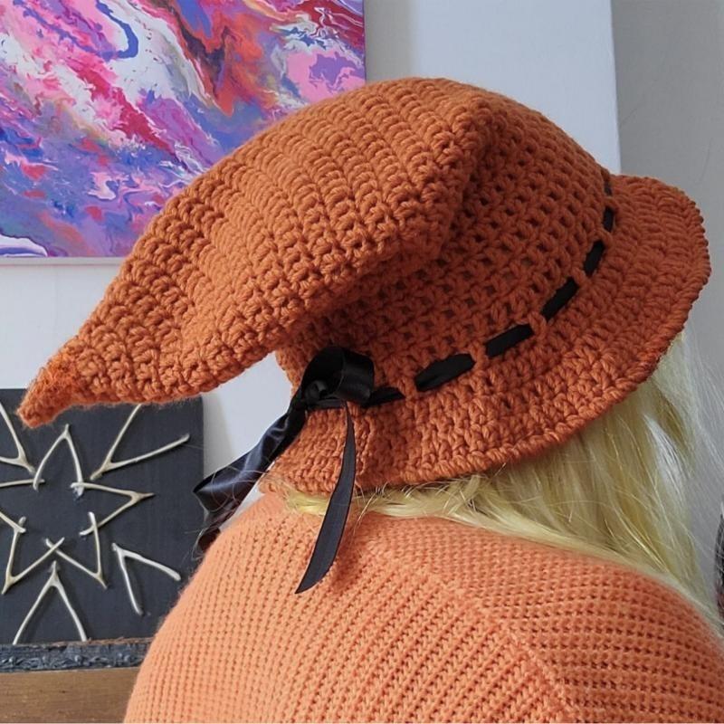 New Style Fisherman Hat for Girls, Handmade Dotted Stage Hat, British Men's Outdoor Sun Protection Hat