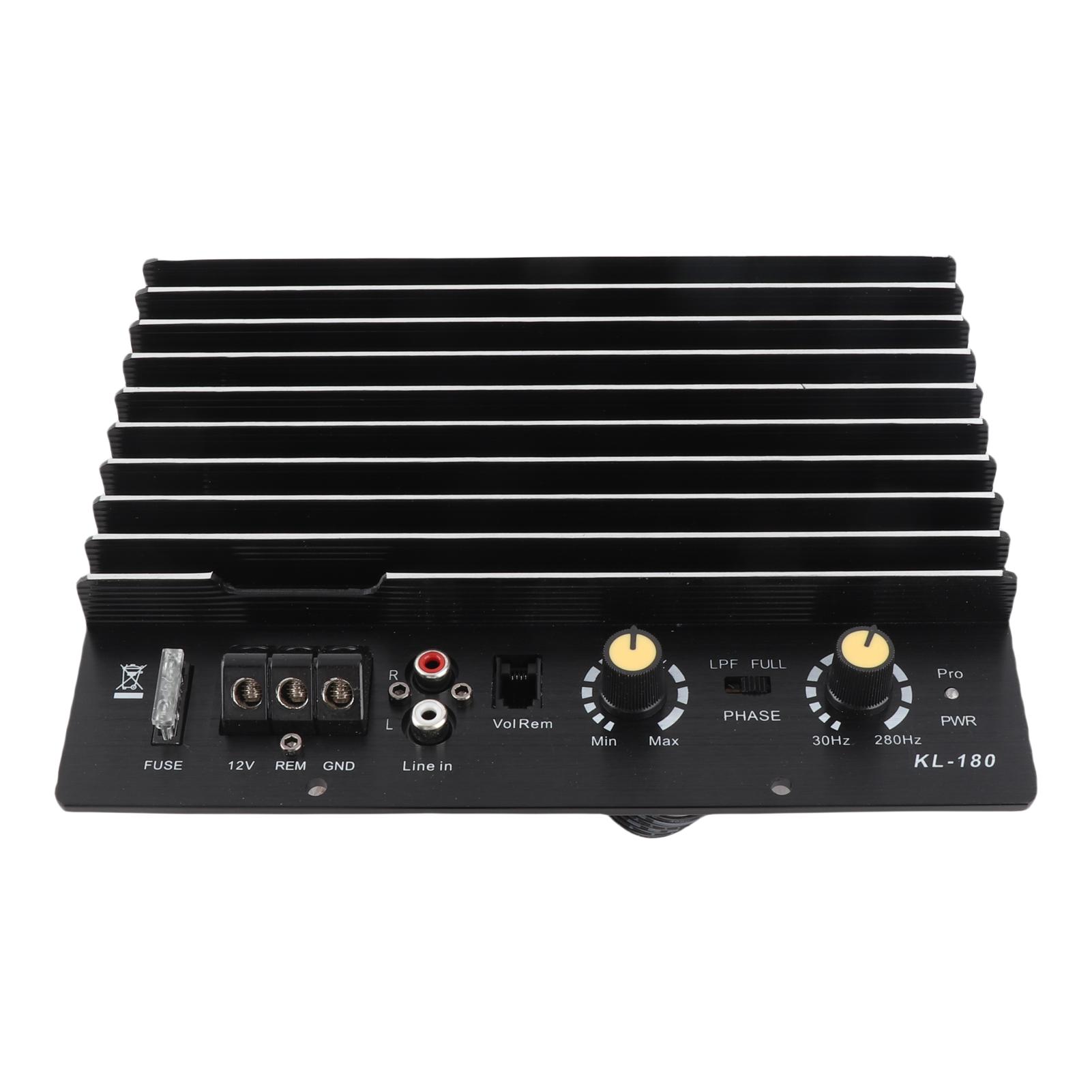 

12 В 1000 Вт Автомобильный аудио усилитель мощности Усилитель мощности сабвуфера Плата аудио усилителя для самостоятельной сборки Автомобильный проигрыватель KL 180 разноцветный