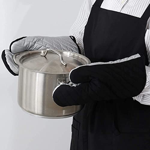 [BLKP] Pearl Metal Mittens, Silver-Tone Backing, Limited Edition, Black, Set of 2, BLKP Black, N-7738, Width 18 X Depth 2.5 X Height 30cm