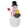 1.5m Inflatable Christmas Snowman Colorful Light Windproof Rope Automatic Blow Up Snowman for