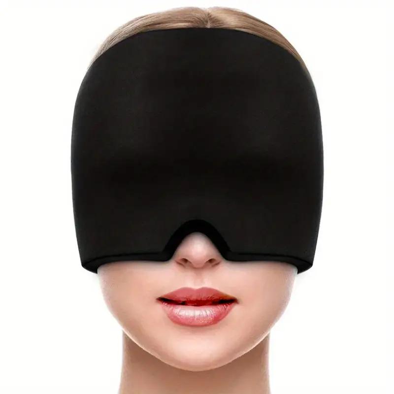 Reusable Head Ice Pack Adjustable Gel Cold Pack Head Wrap Migraine Relief & Tension Headache Relief Migraine Cap Head Massager