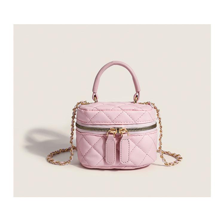 IELGY Niche Design Sweet Female Bag Chain Box Bag Embroidered Thread Diamond Shoulder Messenger Bag Portable