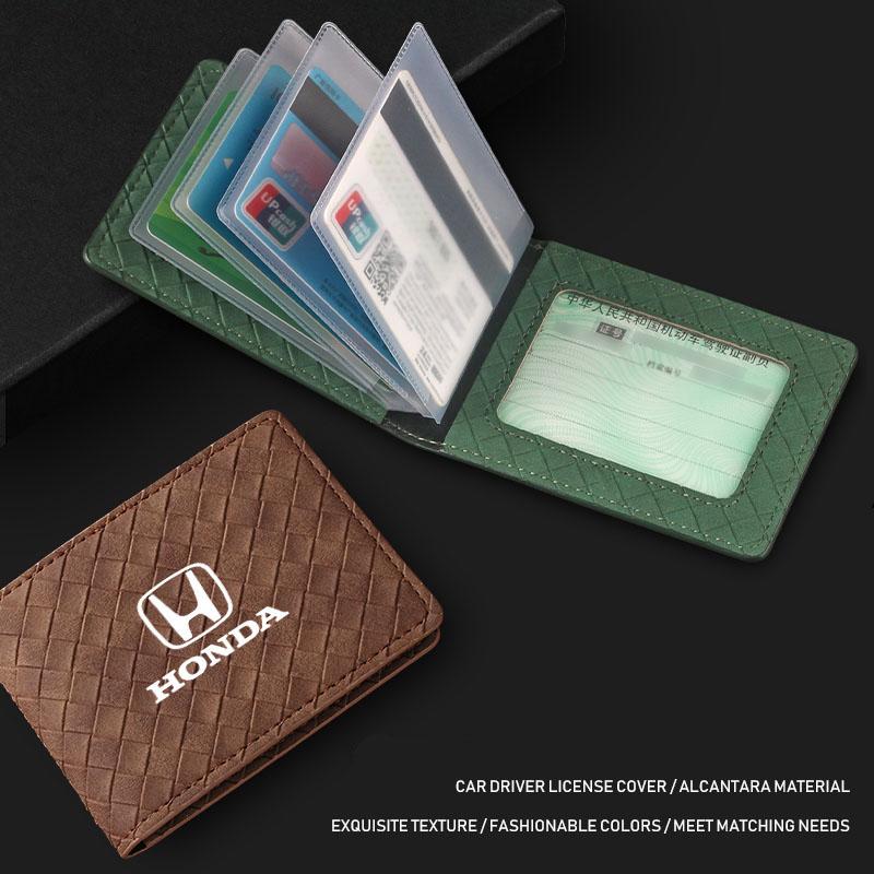 PCVHD1 Car Drive Certificate Cover Auto Driver's License Protective Shell For Honda Civic Accord Fit Jazz Pilot CRV Odyssey Passport